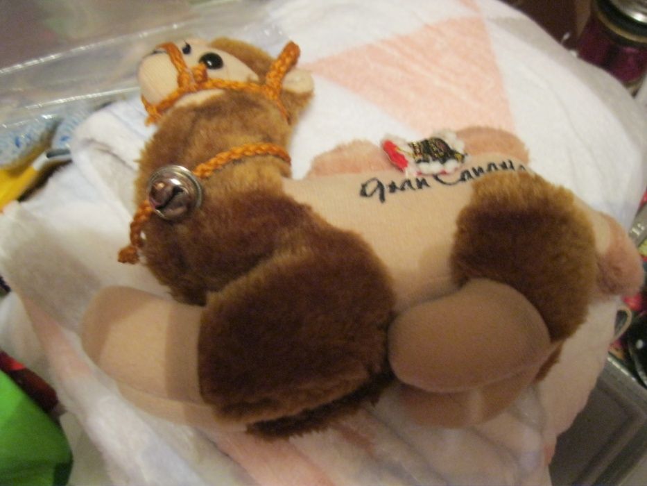 игрушка мягкая плюшевая верблюд gran canaria испания бубенчики