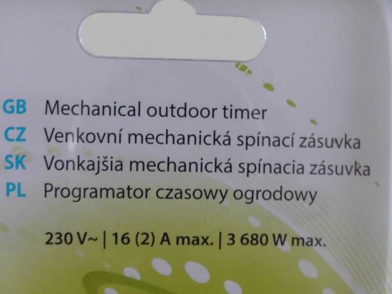 Programator czasowy zewnętrzny mechaniczny IP44 EMOS