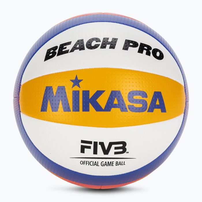Piłka MIKASA Beach Pro BV550C white/blue/yellow rozmiar 5