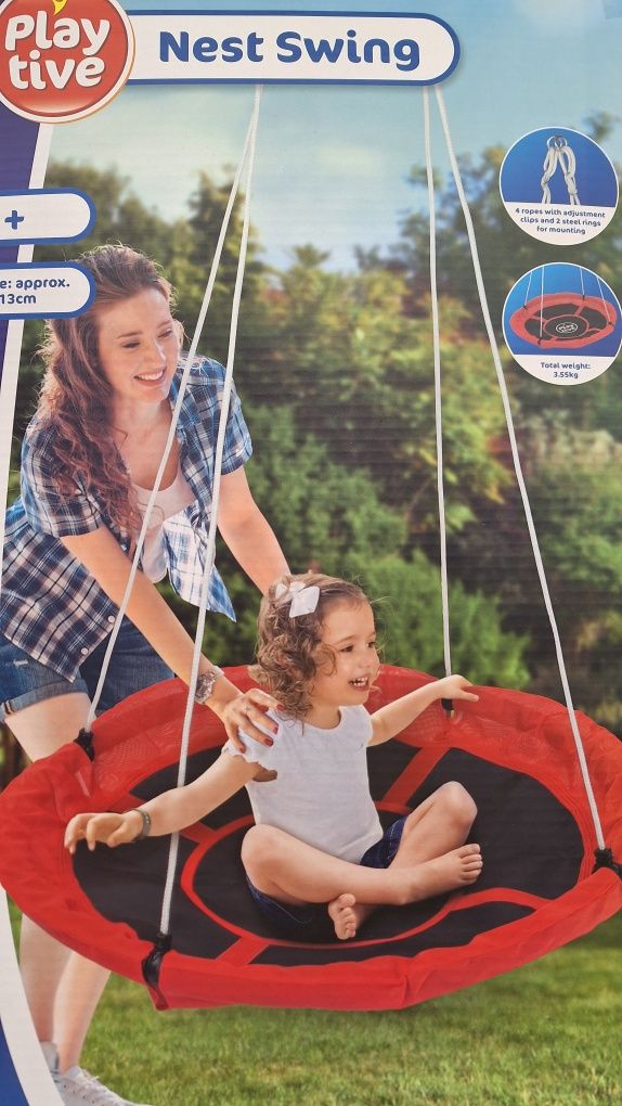 Huśtawka bocianie gniazdo Playtive nowa Lidl
