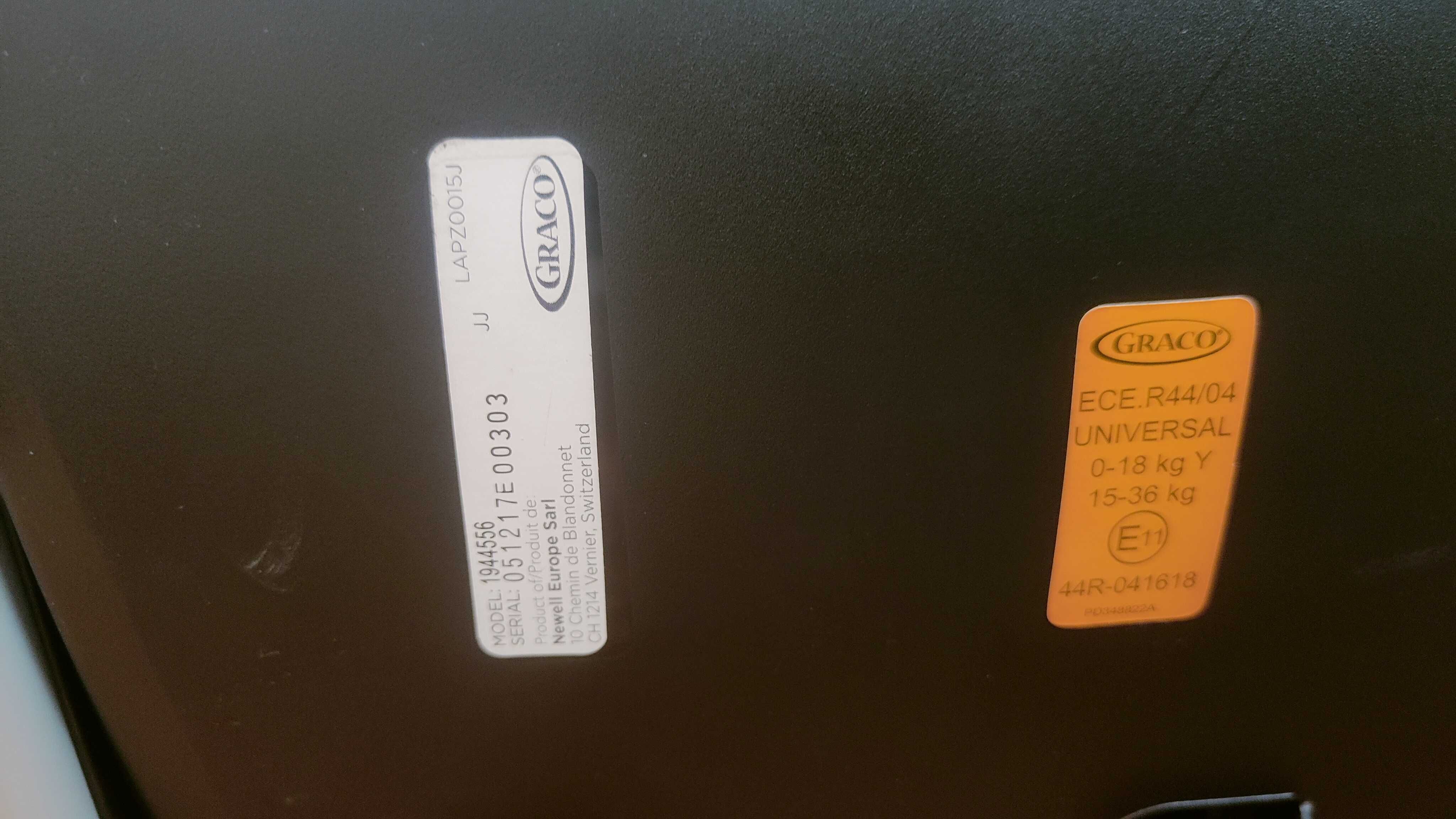Cadeira auto Graco milestone 0-36Kg