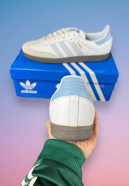 Adidas Samba White Halo Blue T. Eu 38 1/3