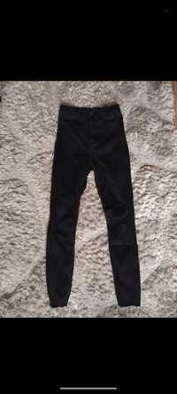 Jeansy rurki Sinsay czarne 36 S spodnie