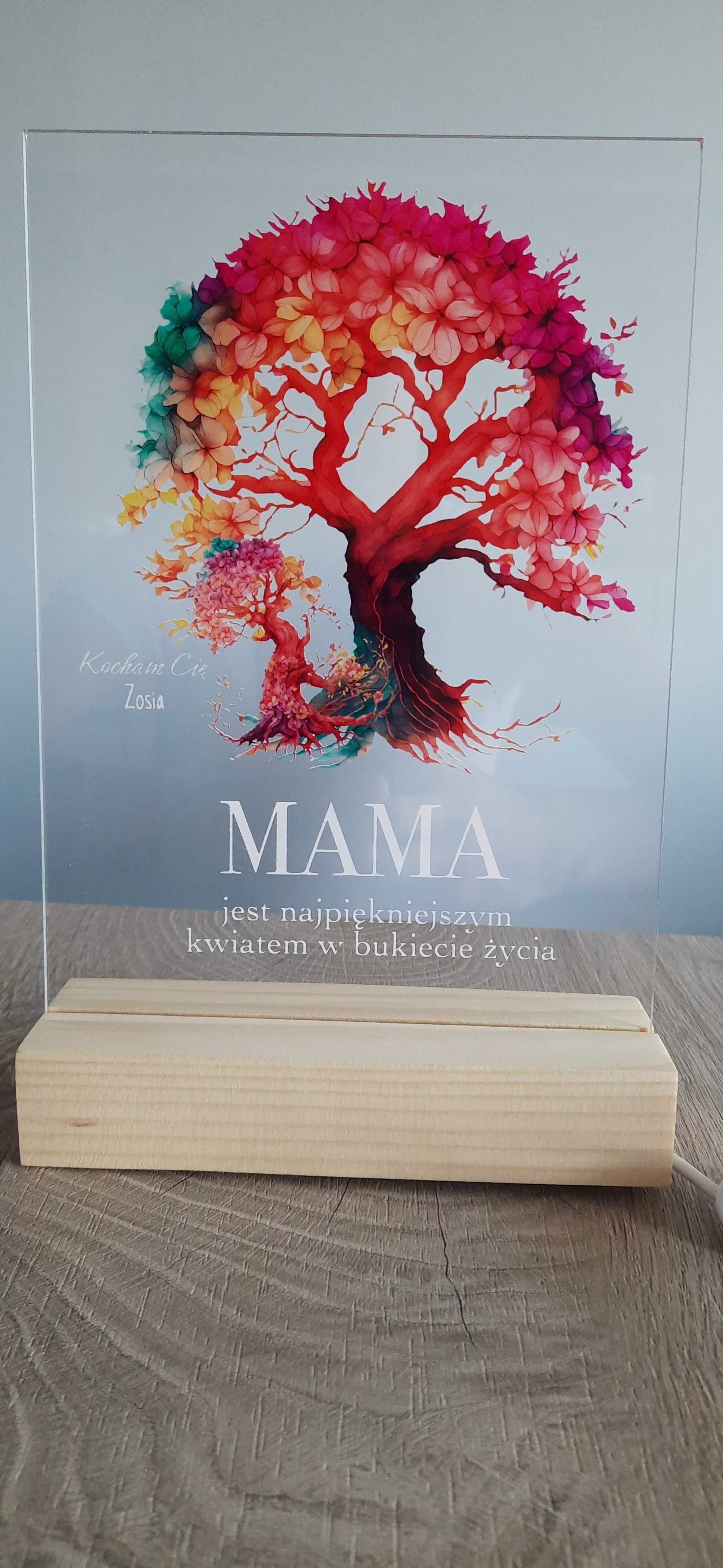 Druk na szkle - prezent dla mamy