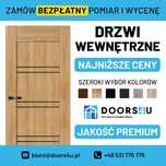 Drzwi WEWNĘTRZNE Z MONTAŻEM, na stare ościeżnice, na wymiar, PREMIUM