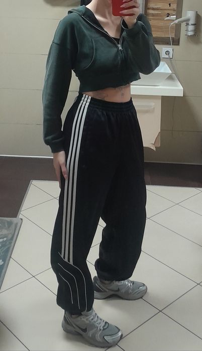 Широкие спортивные штаны Adidas baggy/ оверсайз джоггеры Adidas