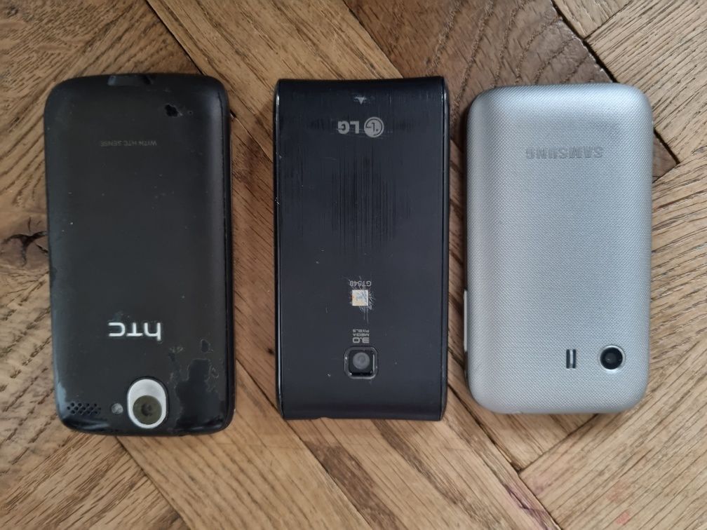 Telefony :Samsung, LG, HTC Desire