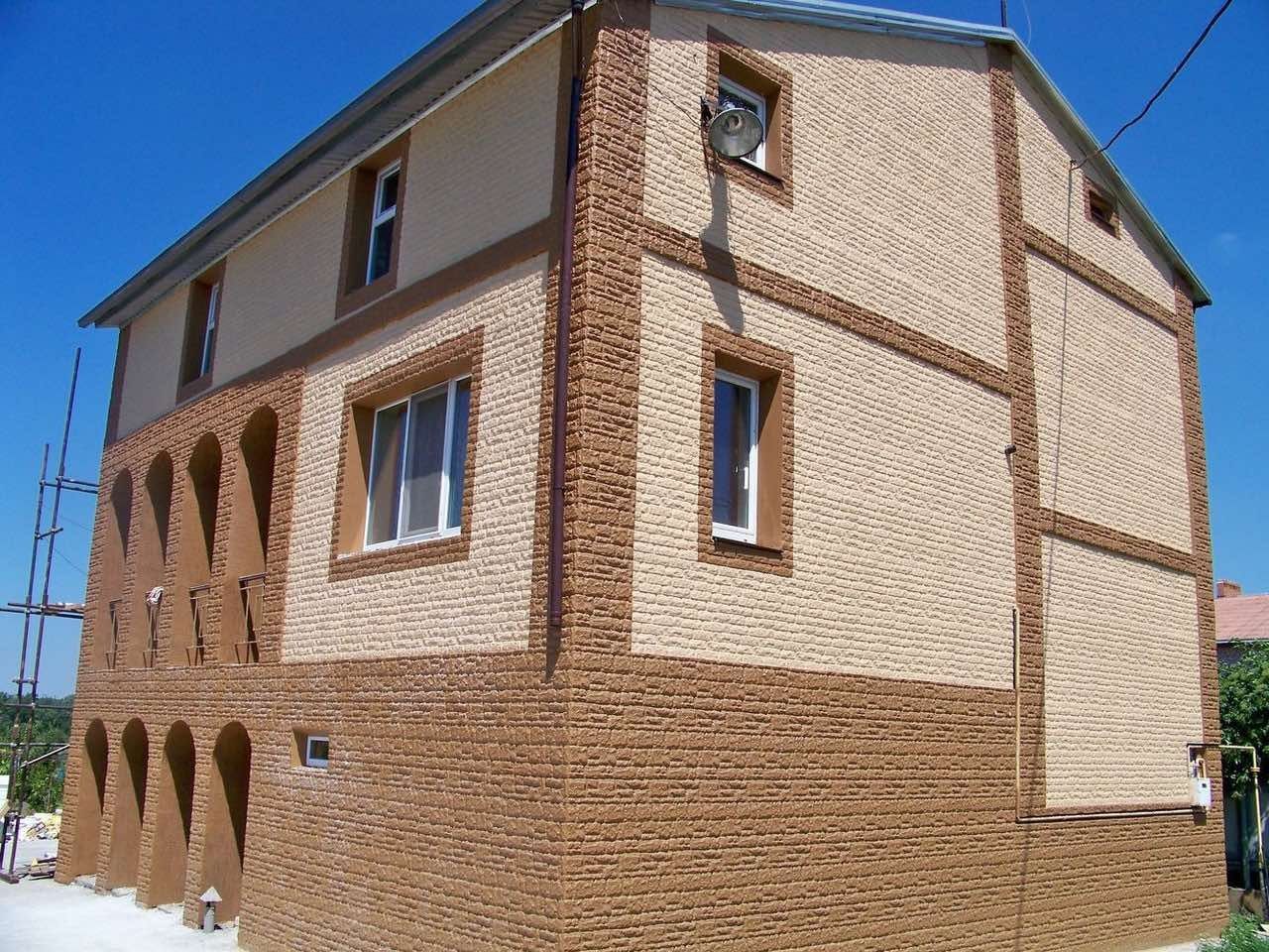 Фасадні роботи утеплення будинку пінопласт мінвата панелі для фасаду