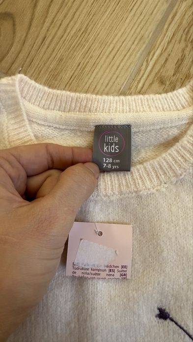 Кофта вʼязана нарядна світшот для дівчинки