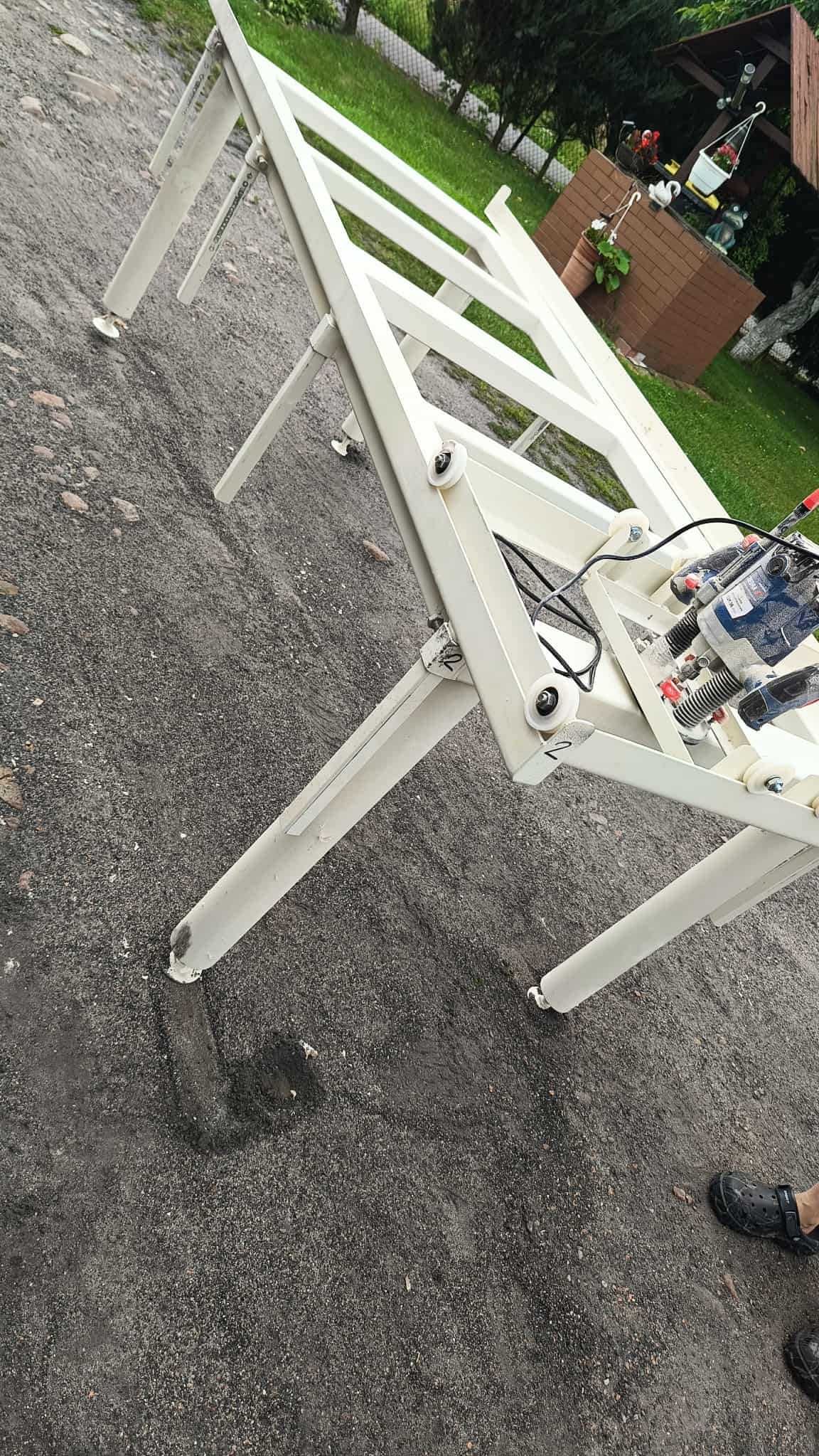 stół metalowy warsztatowy  stół do planowania drewna