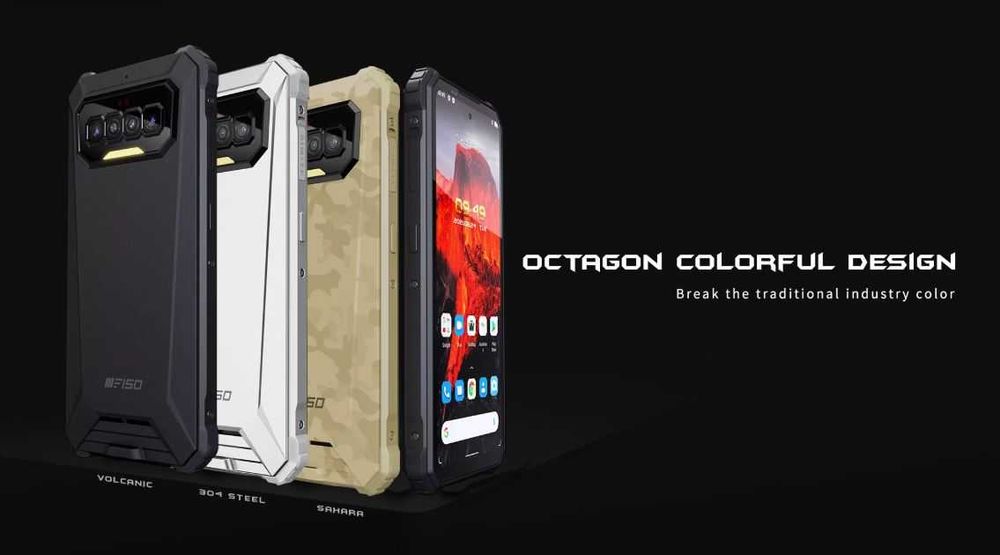 Захищений телефон OUKITEL F150 R2022 8/128GB, IP68, 8300 mAh, NFC, G95