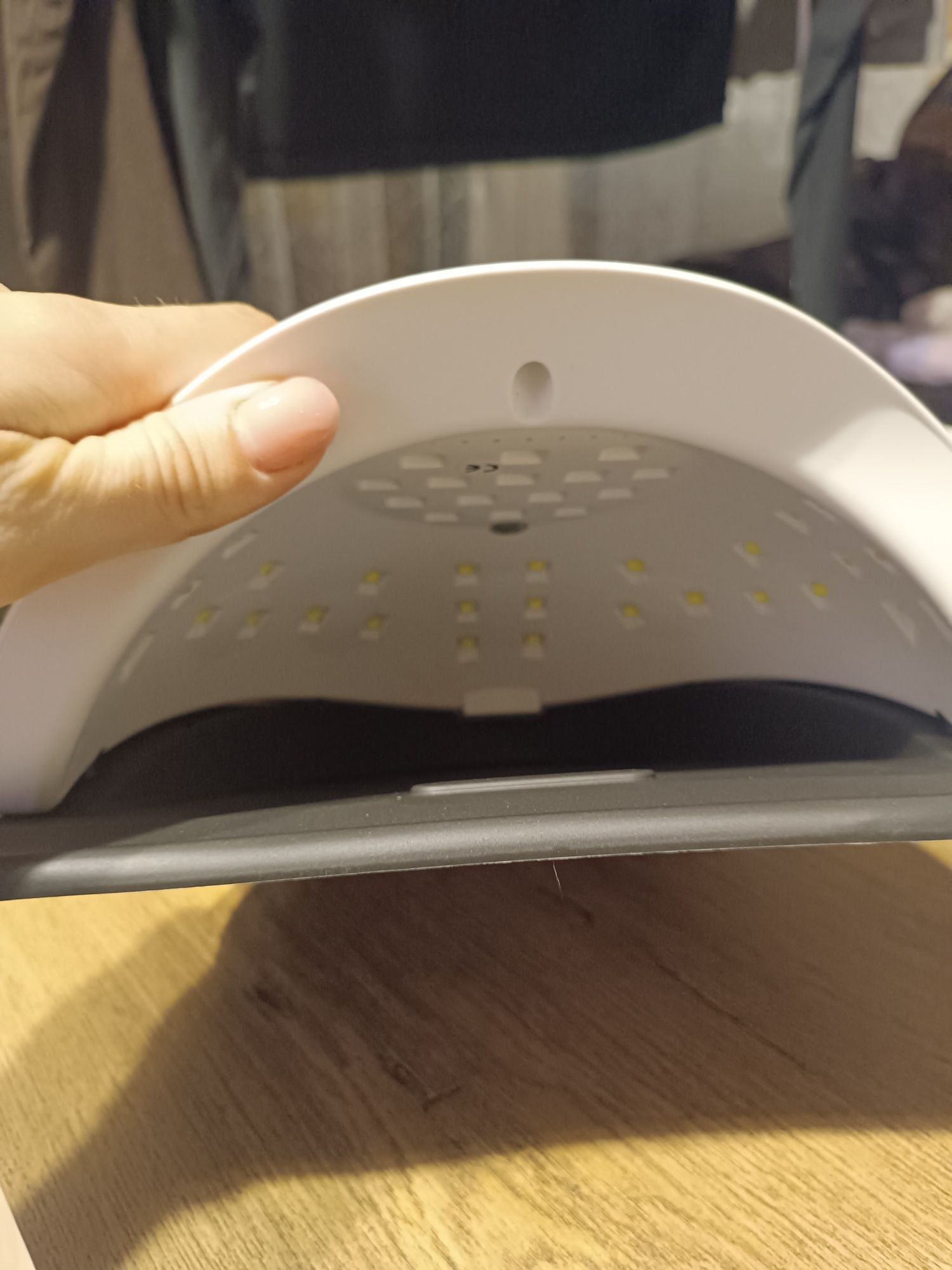 LCD Mocna Lampa 280W Do Paznokci Hybryd Żeli UV LED Sun x11 Max Z Rącz