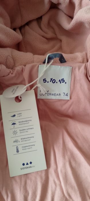Kombinezon zimowy dla dziewczynki NOWY 74