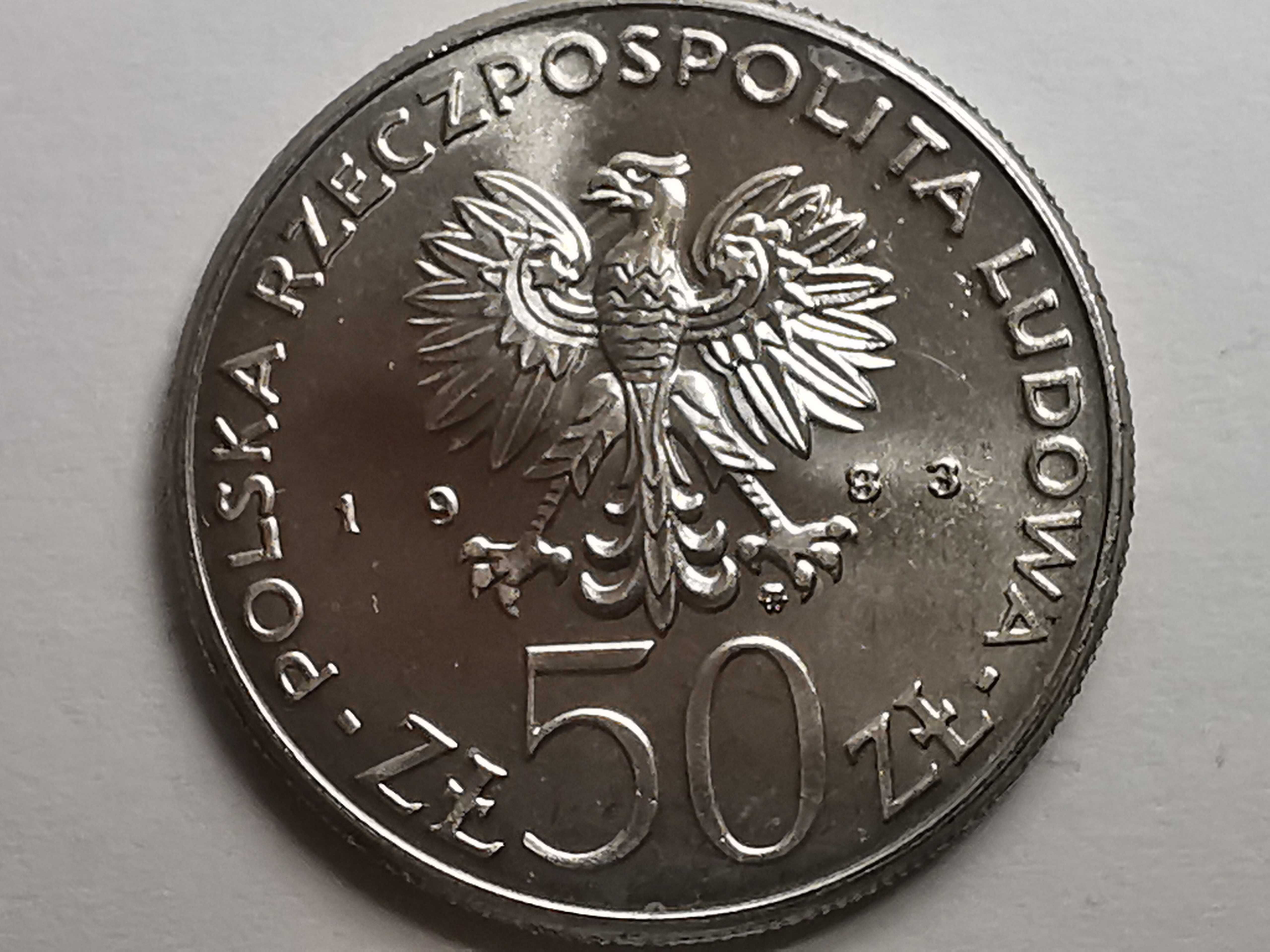 Moneta Jan III Sobieski 50 złoty 1983r.