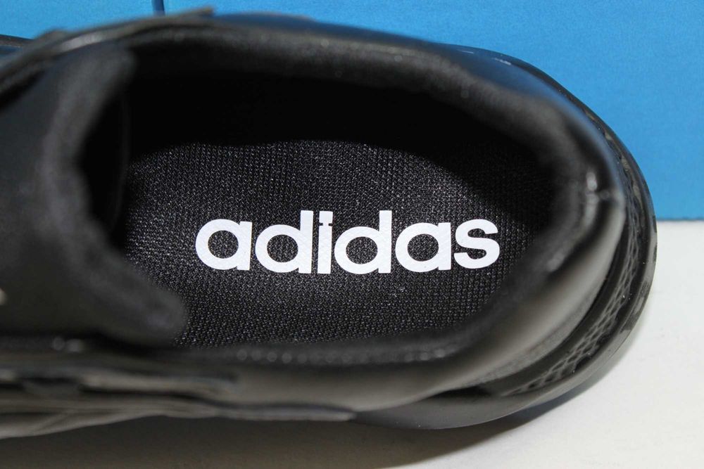 Adidas - черные кроссовки кеды кросівки из натуральной кожи(10-50чер.)