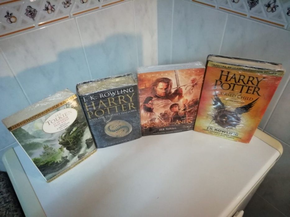 6 Livros Originais Harry Potter Dois Deles Versão Inglesa