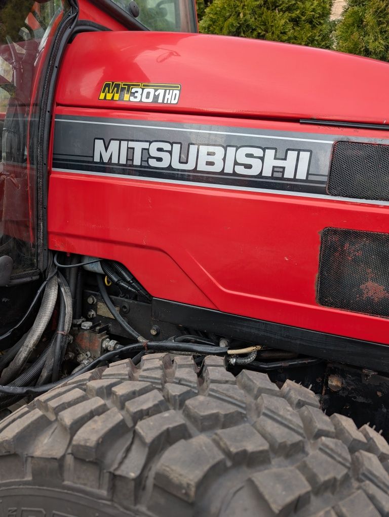 Traktorek Mitsubishi MT301HD, 30KM diesel! 4x4, wałki WOM, TUZ! Okazja