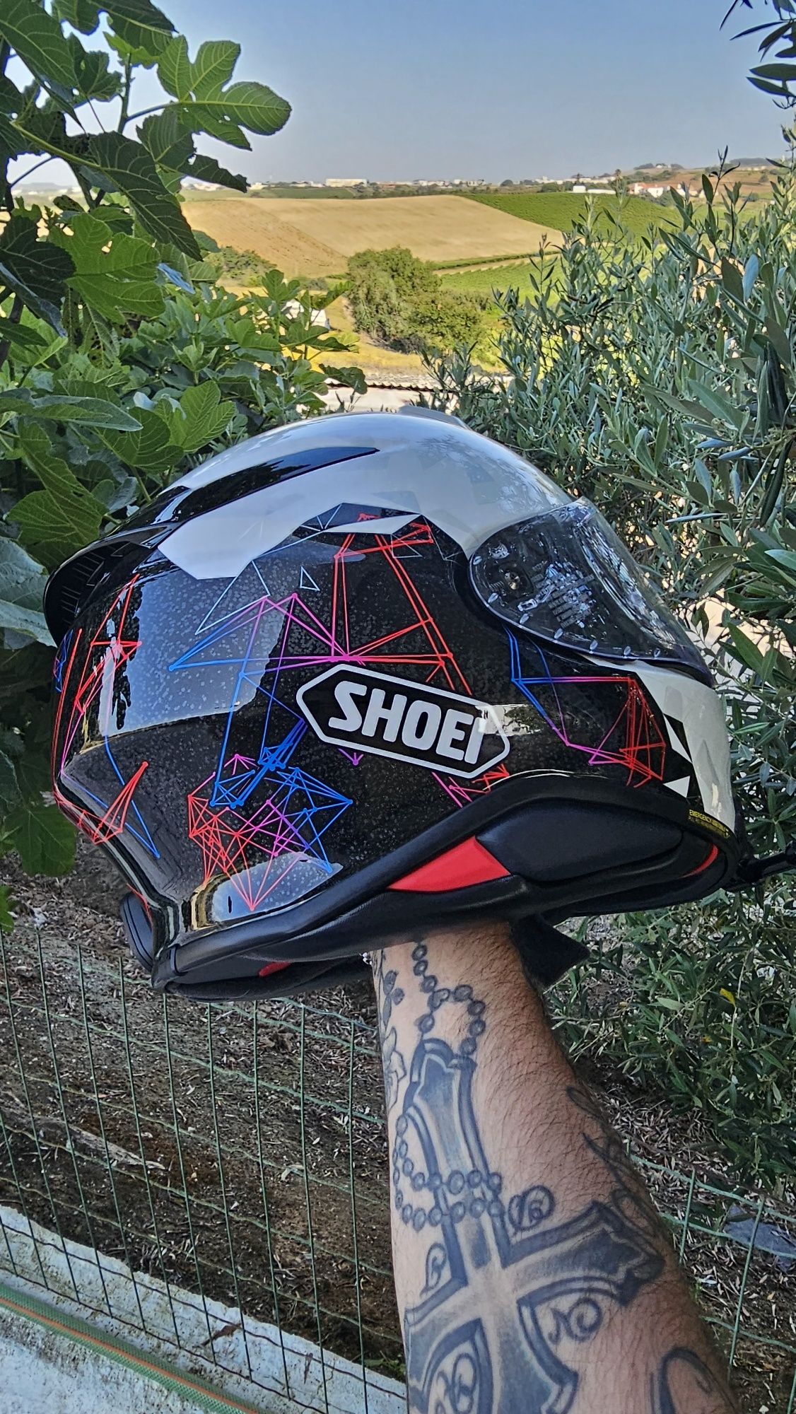 Capacete Shoei nxr 2 versão origami tc-5