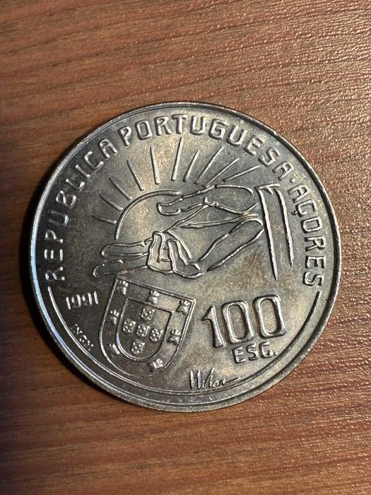 Moeda Prata 100 escudos Antero Quental
