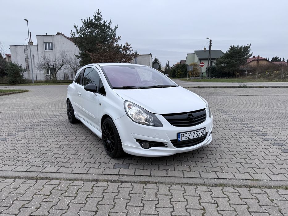 Opel Corsa 1.6 Turbo 175 koni GSI 2008r Biała Stan bardzo dobry