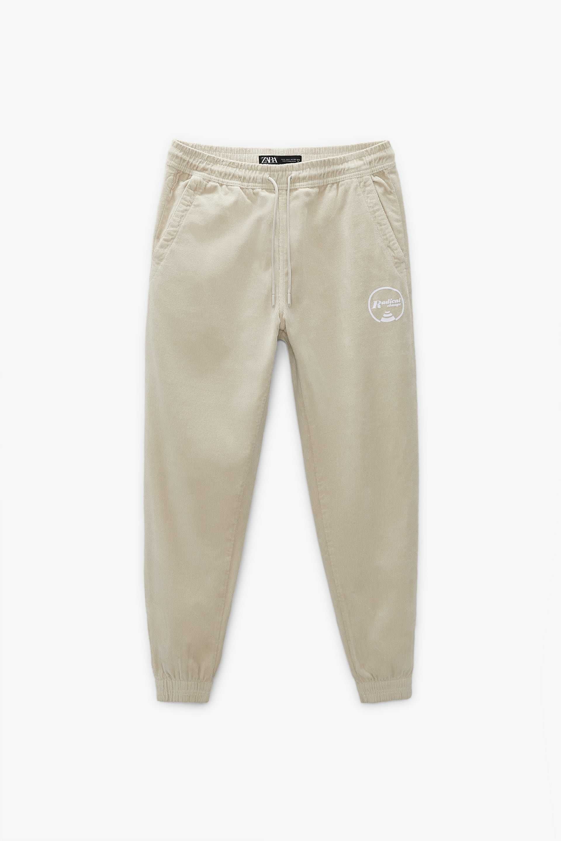 Новые мужские брюки-джоггеры Zara с надписью размер S
