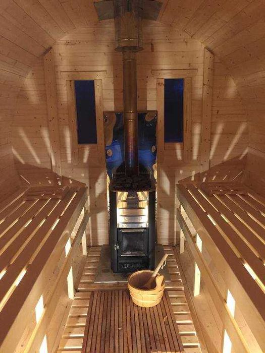 Sauna Beczka 300cm Ogrodowa Wolnostojąca - od Producenta z Litwy !