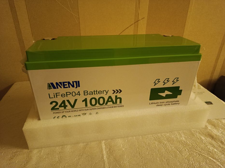 Lifepo4 ANENJI 25.6v 100ah Bluetooth акумутятор залізофосфатний 2.5kw