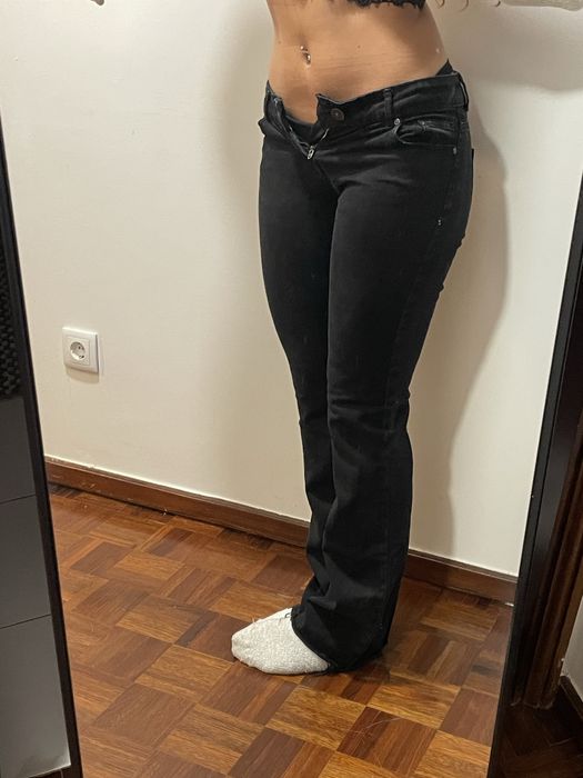 Calças largas pretas