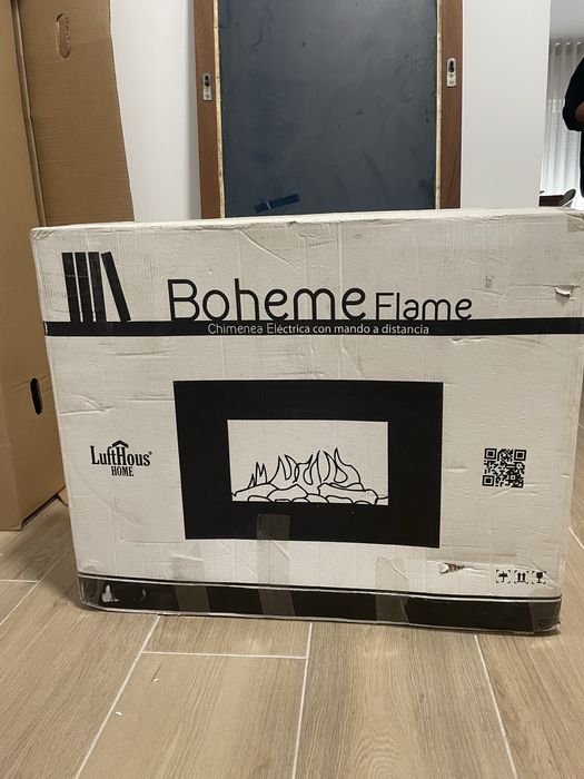 Lareira eletrica com comando