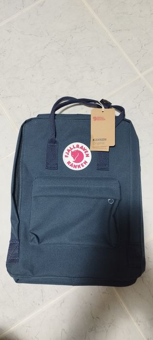 Mochila  Fjallraven Kanken 16L azul escura classic
