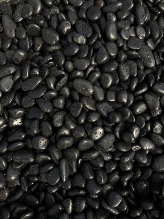 Czarny Kamień do Masażu OTOCZAK POLEROWANY PREMIUM do Akwarium Żwir