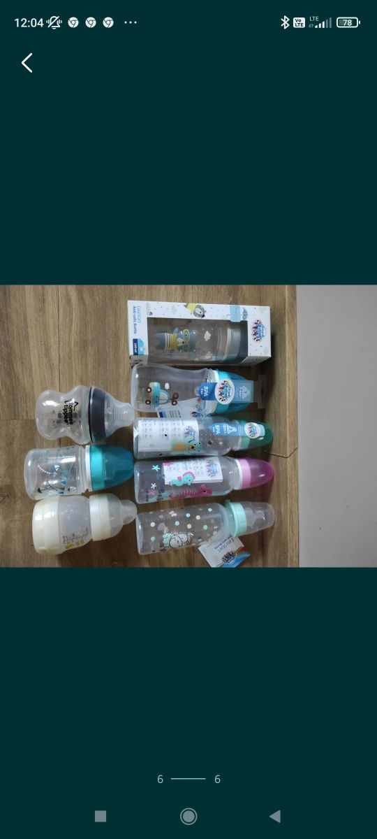 Butelki niemowlęce różne rodzaje nowe