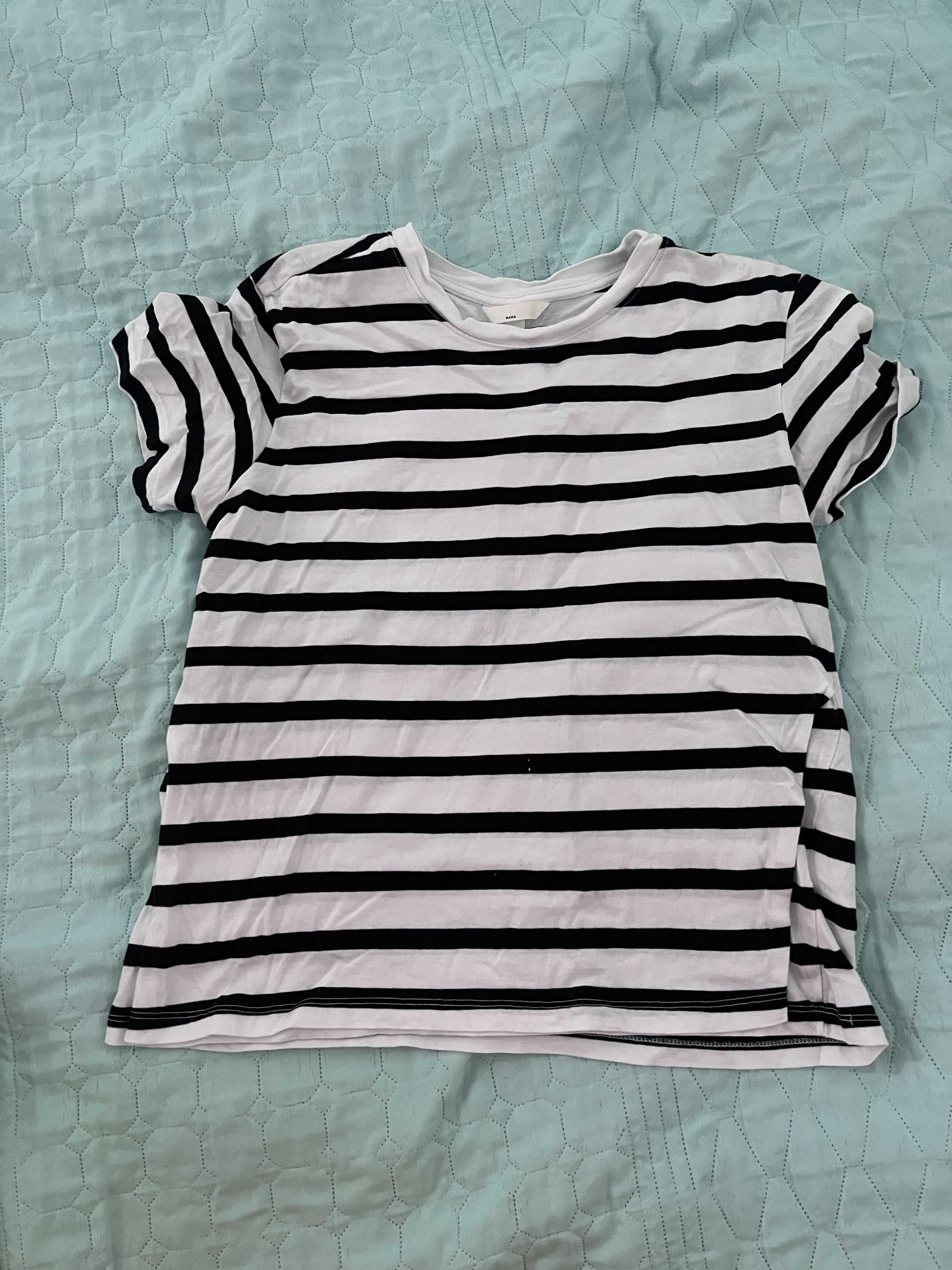 H&M MAMA Bawełniany T-shirt dla karmiącej