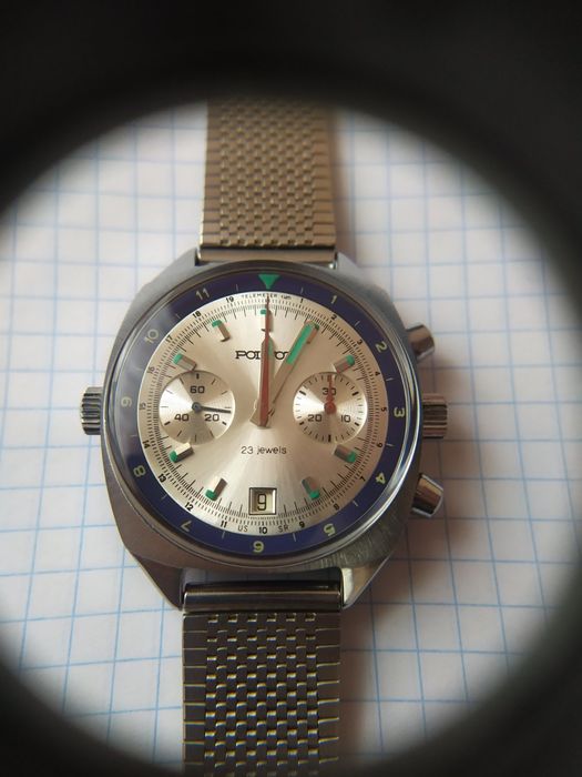 Часы полет хронограф 3133 новые