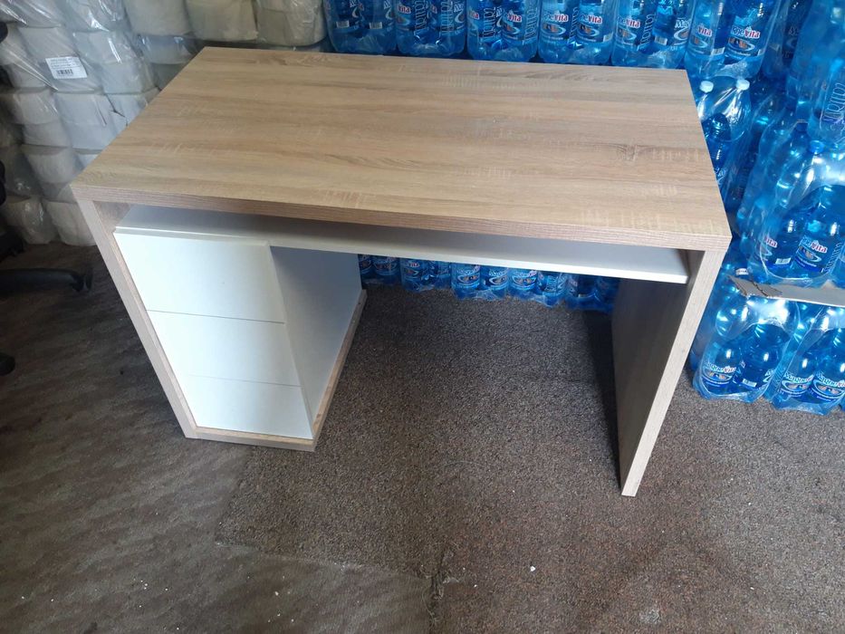 Biurko sonoma+biały 110x60cm