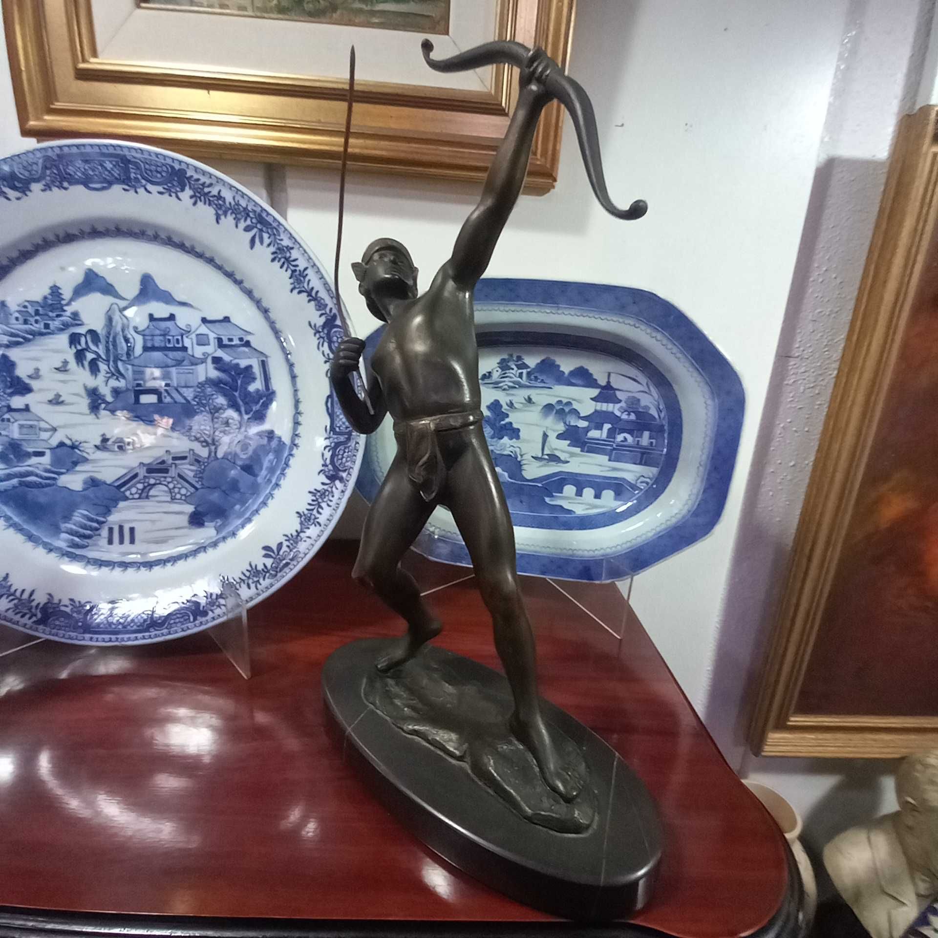 Bronze Arte-Deco soldado Romano