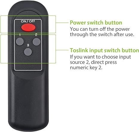 LiNKFOR cyfrowy optyczny przełącznik audio Splitter