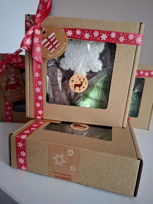 Zestawy prezentowe  mydełka świateczne upominek Mikołaj/Gwiazdka