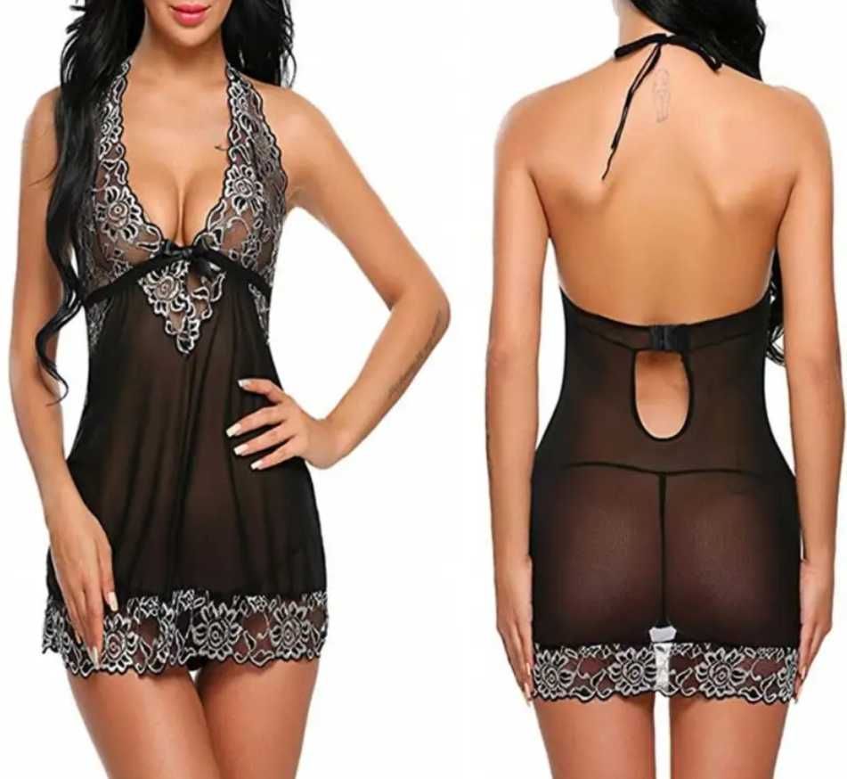 A021 sexy koszula nocna bielizna koronkowa IDEALNY PREZENT XS/M