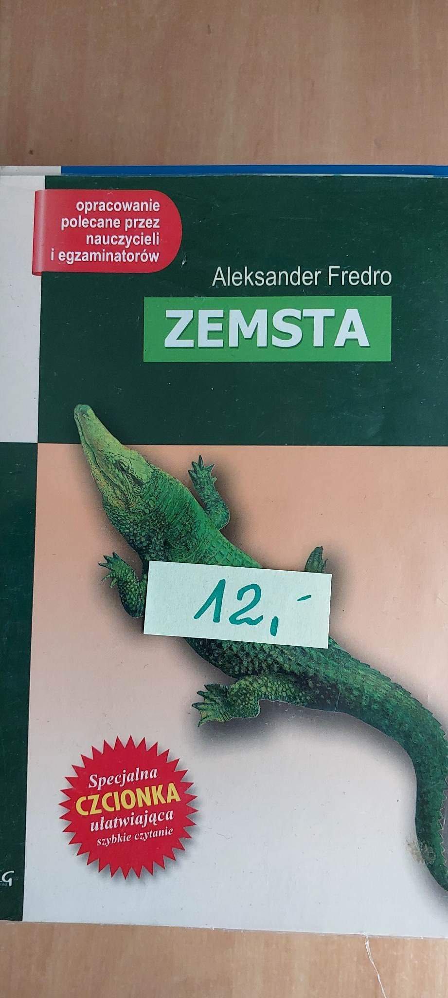 Zemsta - książka z opracowaniem szkolnym Greg