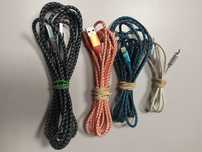 Zestaw 4 kabli USB do Apple iPhone.