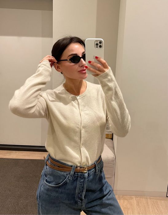 100 % кашемір брендовий кардиган S