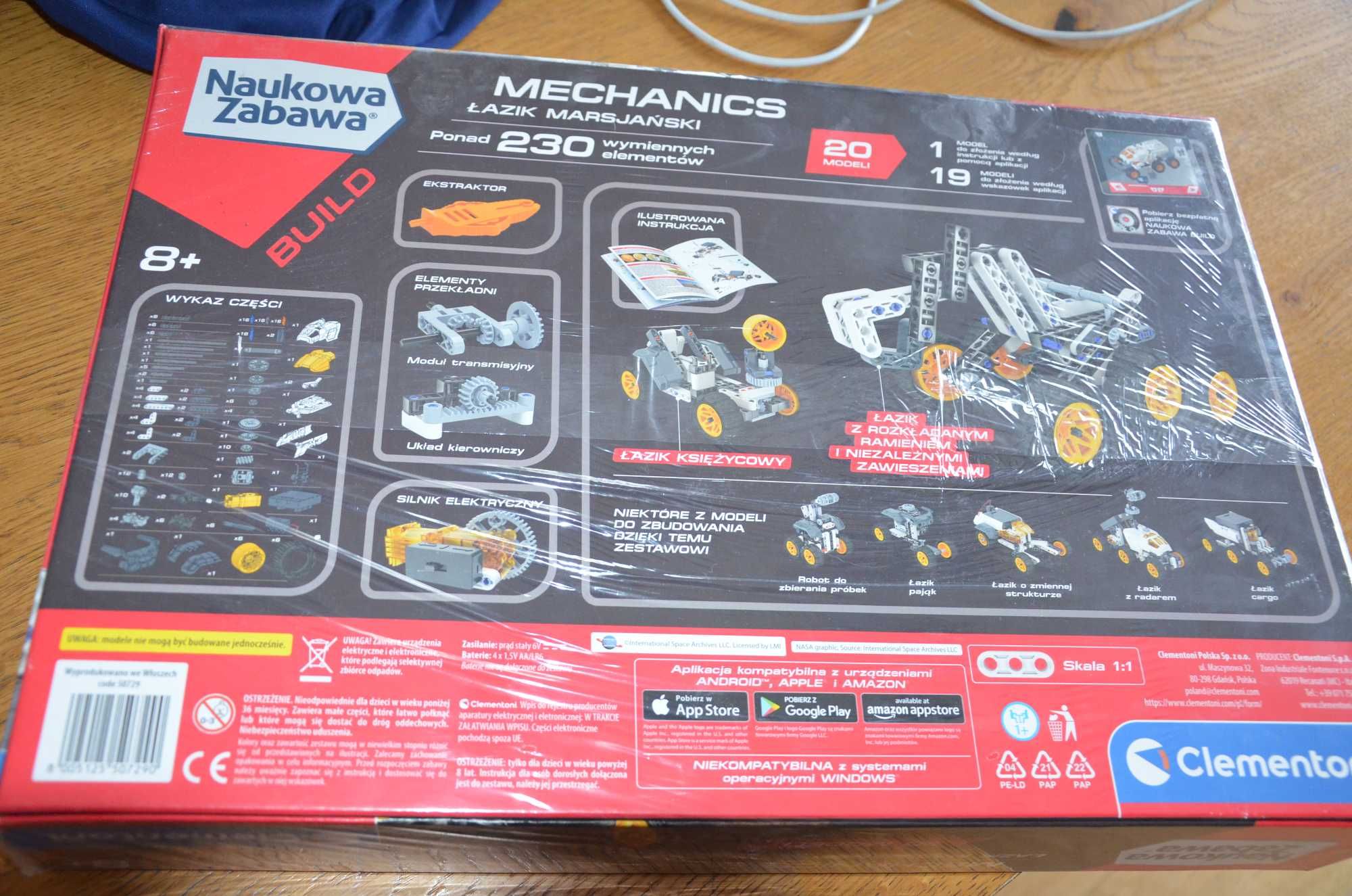 clementoni  laboratorium mechanik łazik marsjański  8+