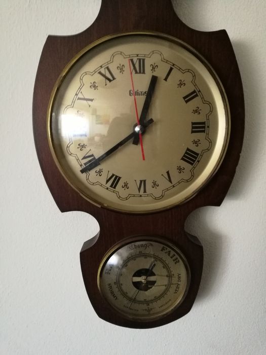 Relógio barómetro termómetro