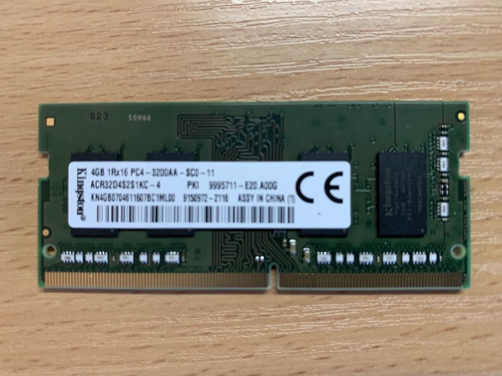 Оперативна пам’ять для ноутбука  KINGSTON DDR4 3200 4 GB
