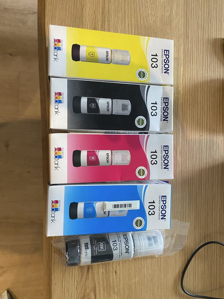 Tusze Epson 103, nowe nie odpakowane