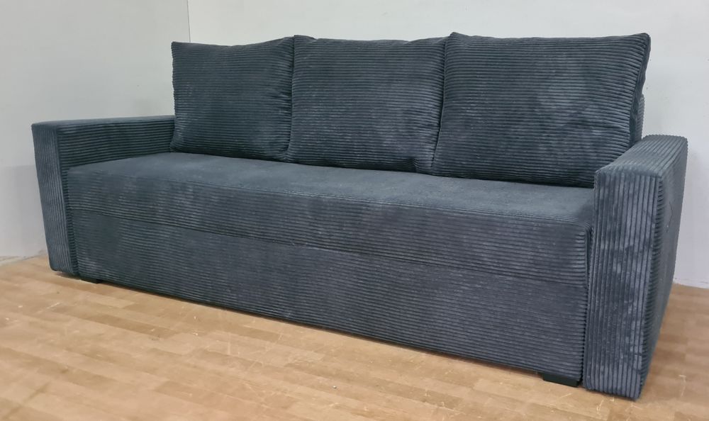 Nowa sofa sprężyny automat sztruks welur plusz kanapa wersalka tapczan