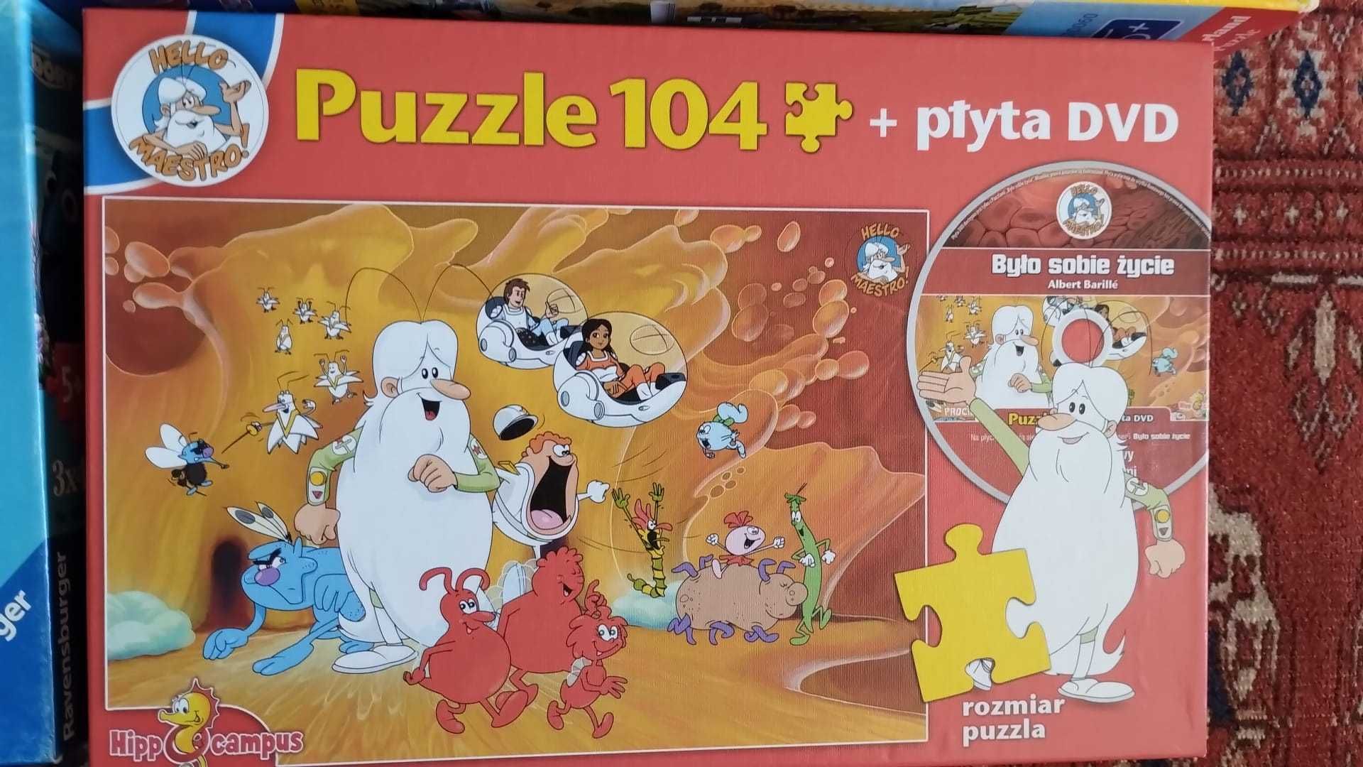 Puzzle, zestaw puzzli Dory, Zakochany Kundel i inne - 5szt. KOMPLETNE