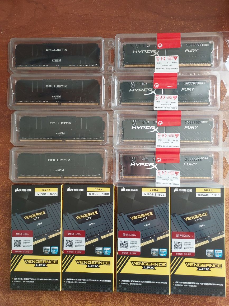 HyperX/Corsair  ddr4 32gd (2х16) 3200mhz