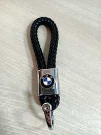 Стильний шкіряний брелок з логотипом BMW БМВ